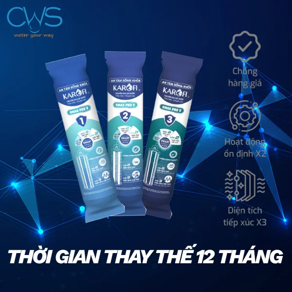Thời gian thay thế bộ lõi thô Karofi Smax Pro V