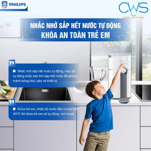 Tính Năng Khóa Trẻ Em An Toàn, Nhắc Nhở Thay Lõi