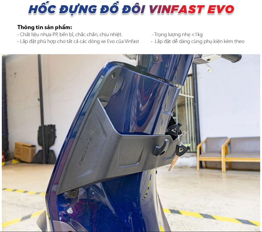 Hộc cốp Evo Grand tiện lợi
