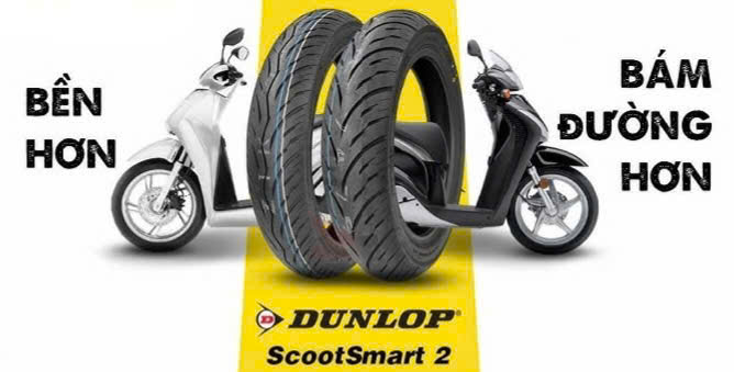 lop dunlop cho xe so pho thong