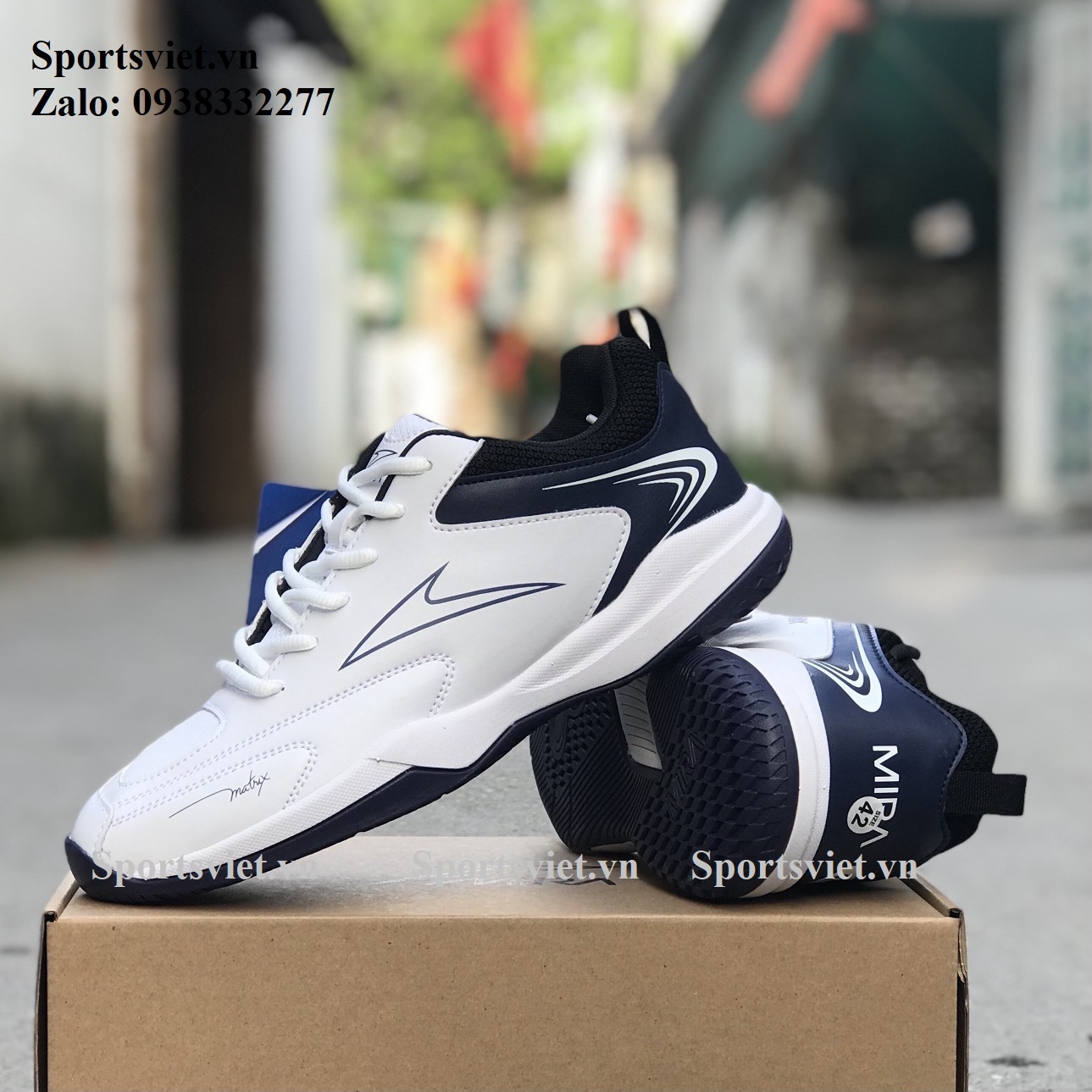 giay-cau-long-bong-chuyen-nam-mira-matrix-xanh-sportsviet