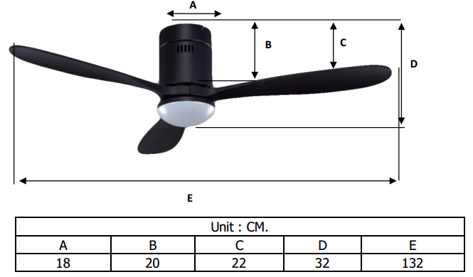 Quạt trần ROYAL PILOT LIGHT