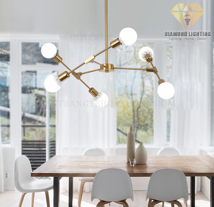 Ngoài ra bạn vẫn có thể lắp đặt Đèn chùm hiện đại DCH960 ở giữa bàn ăn, trung tâm phòng ngủ hoặc giữa giường ngủ.