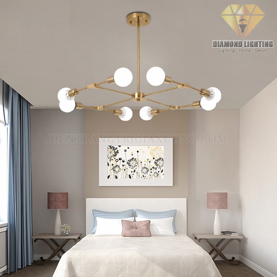 Đèn chùm hiện đại DCH960 thường được lắp đặt ở vị trí trung tâm phòng khách và thường được xem như là nguồn ánh sáng chính để vừa làm đèn chiếu sáng, vừa làm đèn trang trí.