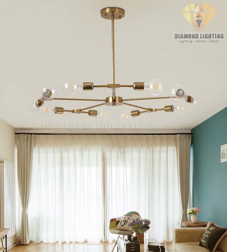 Đèn chùm hiện đại DCH960 thường được lắp đặt ở vị trí trung tâm phòng khách và thường được xem như là nguồn ánh sáng chính để vừa làm đèn chiếu sáng, vừa làm đèn trang trí.