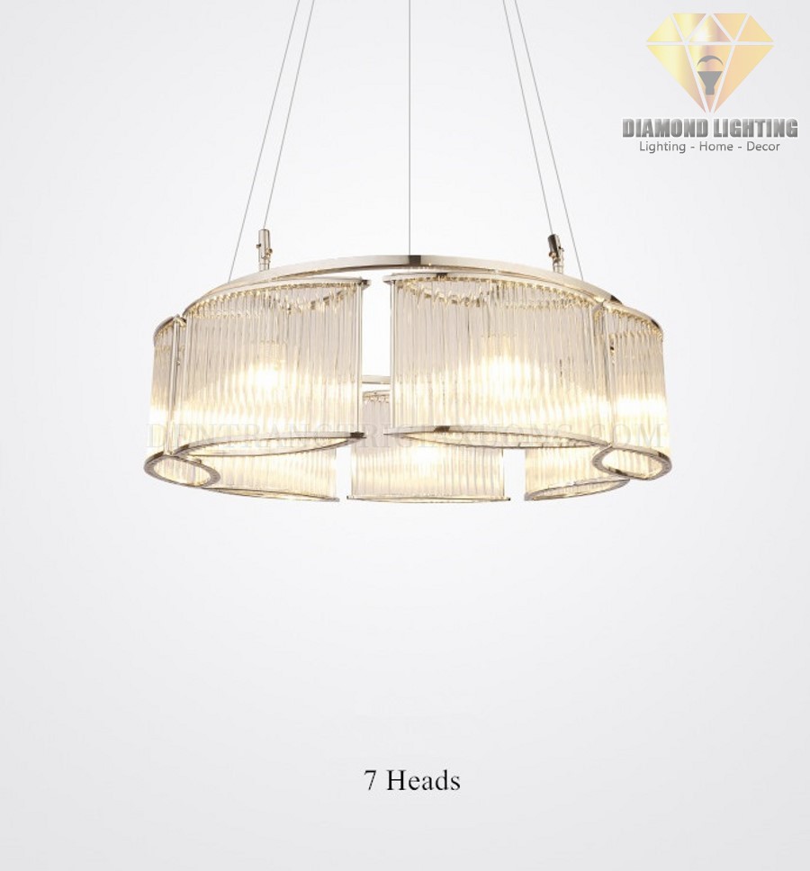 Đèn chùm pha lê hiện đại DPH880 thường được lắp đặt ở trung tâm phòng khách, trung tâm phòng ngủ hoặc giữa bàn ăn, vừa làm đèn chiếu sáng, vừa làm đèn trang trí.