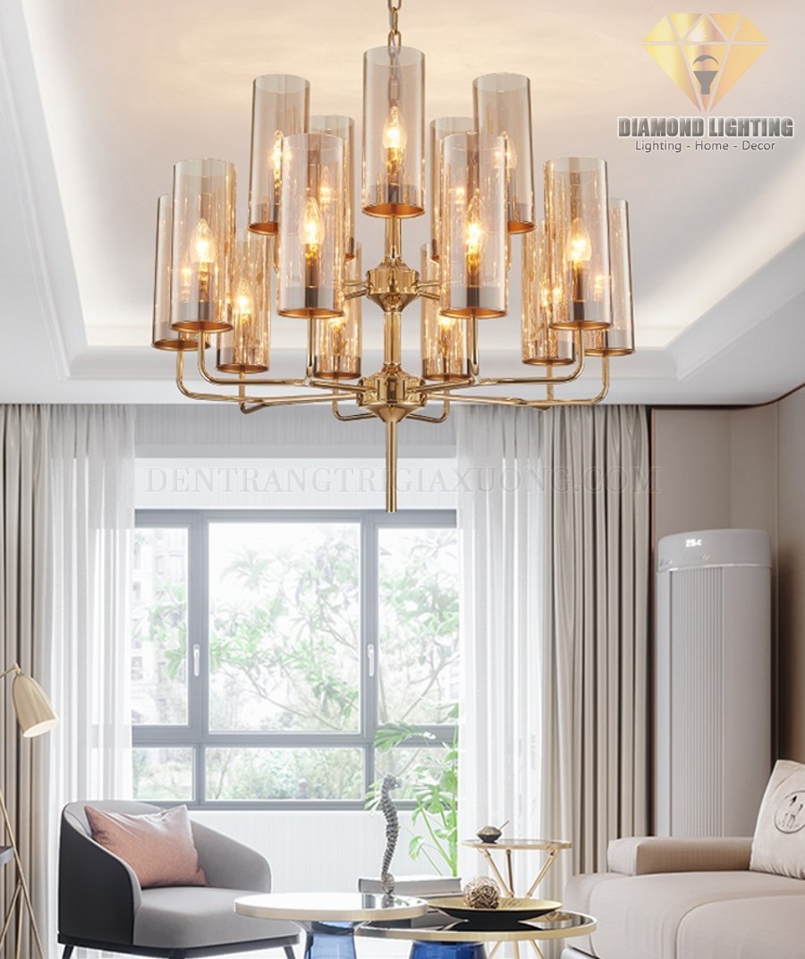 Đèn chùm hiện đại DCH601 thường được lắp đặt ở trung tâm phòng khách, trung tâm phòng ngủ hoặc giữa bàn ăn, vừa làm đèn chiếu sáng, vừa làm đèn trang trí.