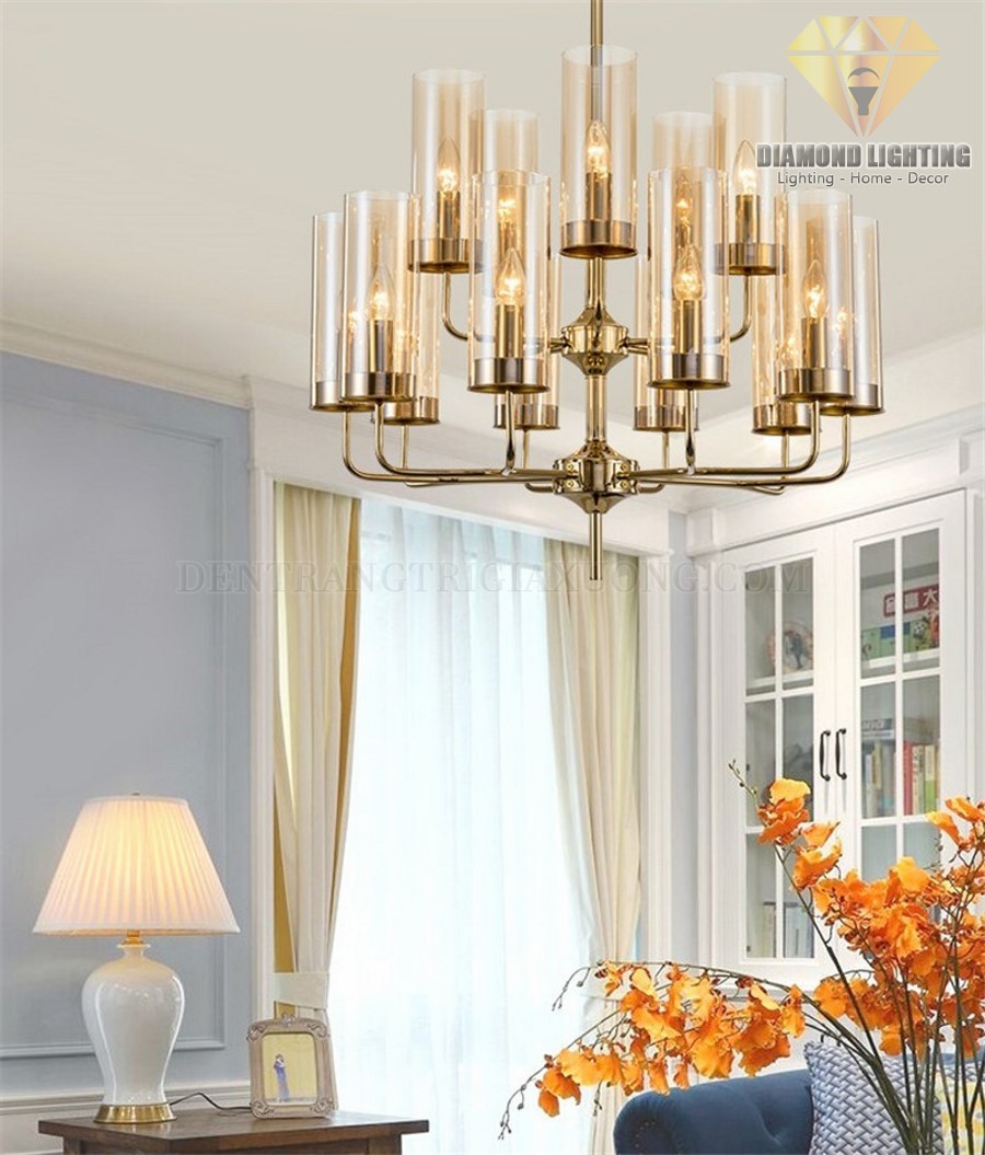 Đèn chùm hiện đại DCH601 thường được lắp đặt ở trung tâm phòng khách, trung tâm phòng ngủ hoặc giữa bàn ăn, vừa làm đèn chiếu sáng, vừa làm đèn trang trí.