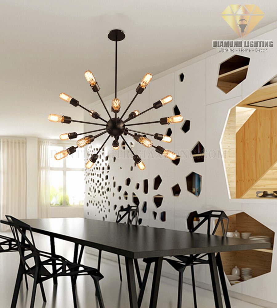 Đèn chùm hiện đại DCH780 thường được lắp đặt ở vị trí trung tâm phòng khách và thường được xem như là nguồn ánh sáng chính để vừa làm đèn chiếu sáng, vừa làm đèn trang trí.