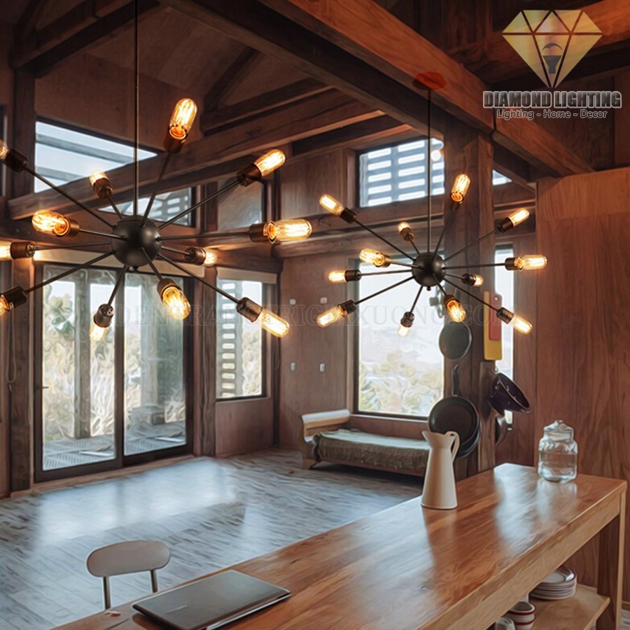 Đèn chùm hiện đại DCH780 thường được lắp đặt ở vị trí trung tâm phòng khách và thường được xem như là nguồn ánh sáng chính để vừa làm đèn chiếu sáng, vừa làm đèn trang trí.