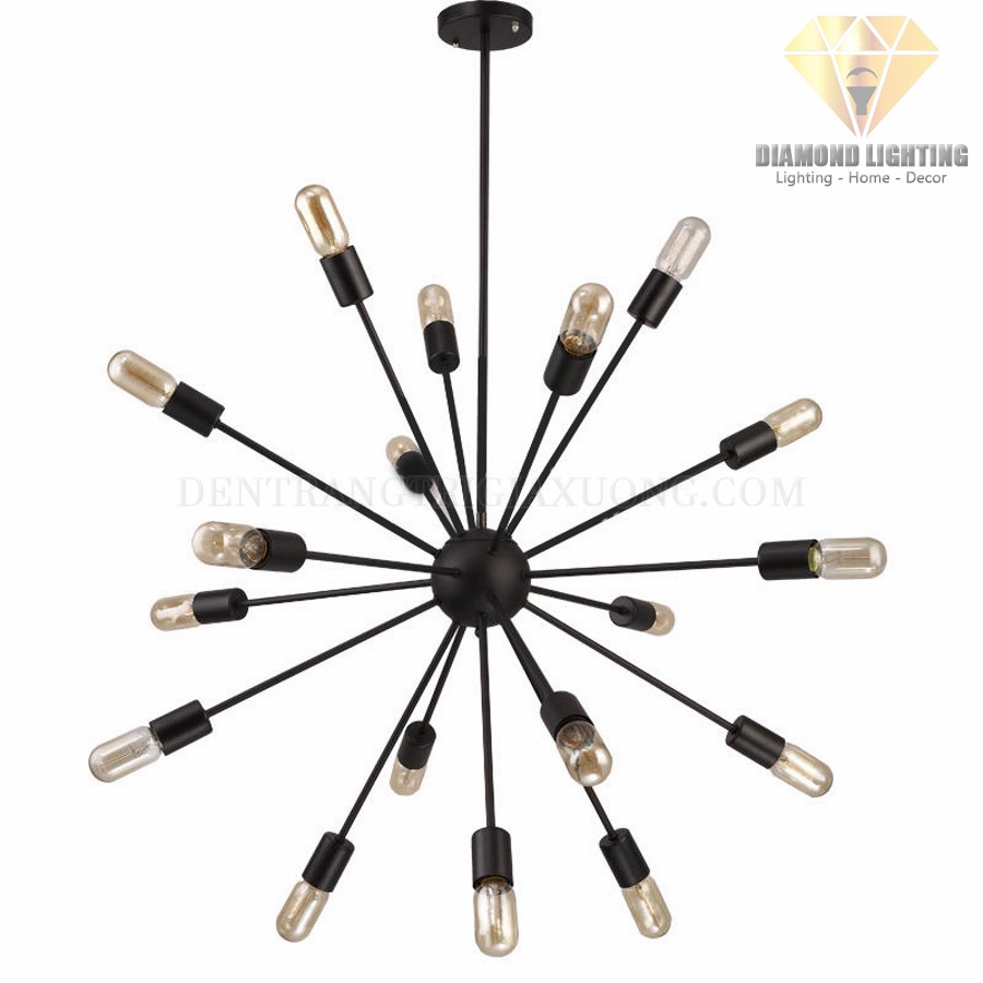 Đèn chùm hiện đại DCH780 thường được lắp đặt ở vị trí trung tâm phòng khách và thường được xem như là nguồn ánh sáng chính để vừa làm đèn chiếu sáng, vừa làm đèn trang trí.