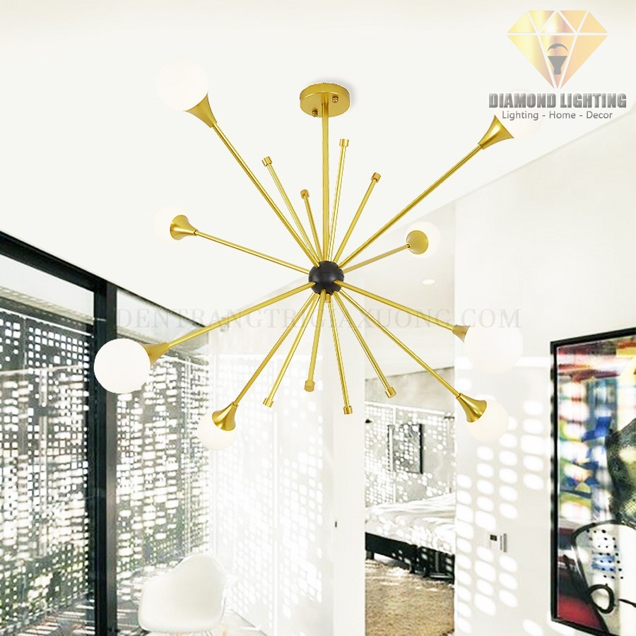 Ngoài ra bạn vẫn có thể lắp đặt Đèn chùm hoa sao DCH880 ở giữa bàn ăn, trung tâm phòng ngủ hoặc giữa giường ngủ.