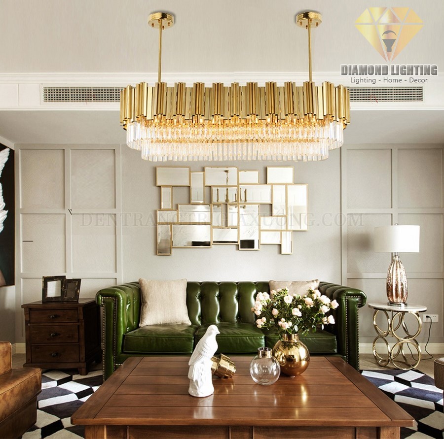 Đèn chùm pha lê hiện đại DPH680  thường được lắp đặt ở trung tâm phòng khách, trung tâm phòng ngủ hoặc giữa bàn ăn, vừa làm đèn chiếu sáng, vừa làm đèn trang trí.