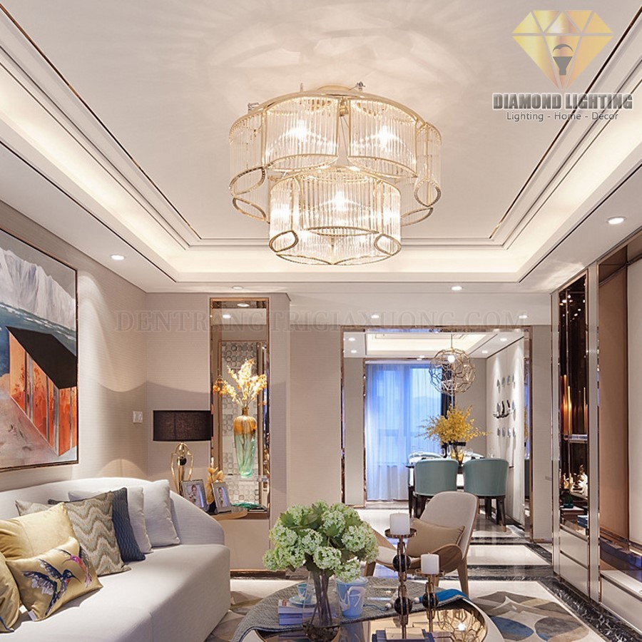 Đèn chùm pha lê hiện đại DPH880 thường được lắp đặt ở trung tâm phòng khách, trung tâm phòng ngủ hoặc giữa bàn ăn, vừa làm đèn chiếu sáng, vừa làm đèn trang trí.