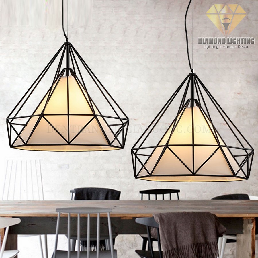 Đèn thả kim cương vải DTCF110