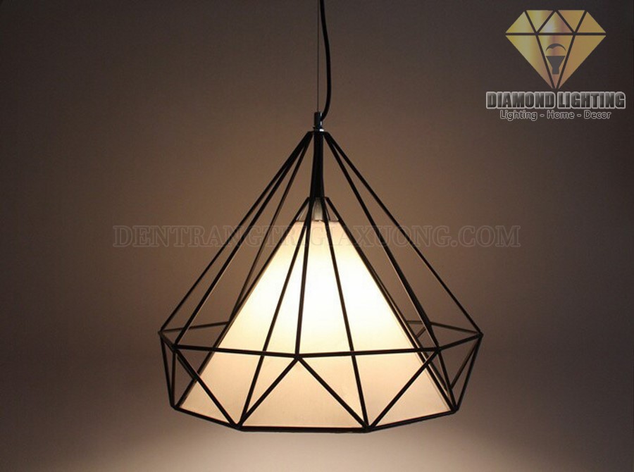 Đèn thả kim cương vải DTCF110