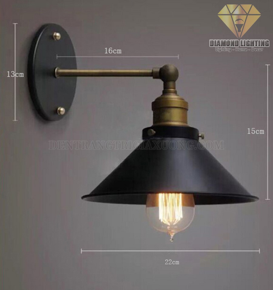 Đèn ốp tường sắt DOT120 rất phù hợp để làm đèn trang trí, trang trí tường, trang trí tường phòng khách, trang trí tường phòng ngủ cho ngôi nhà của bạn !
