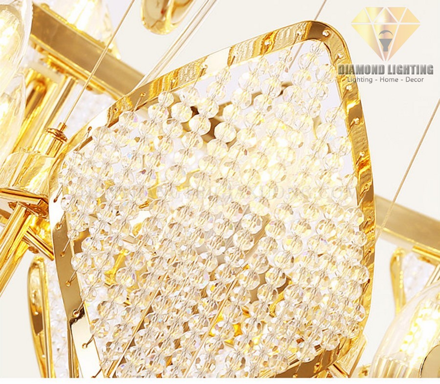 Đèn chùm pha lê hiện đại DPH960 rất phù hợp để làm đèn trang trí, trang trí phòng khách, trang trí bàn ăn và trang trí phòng ngủ cho ngôi nhà của bạn !