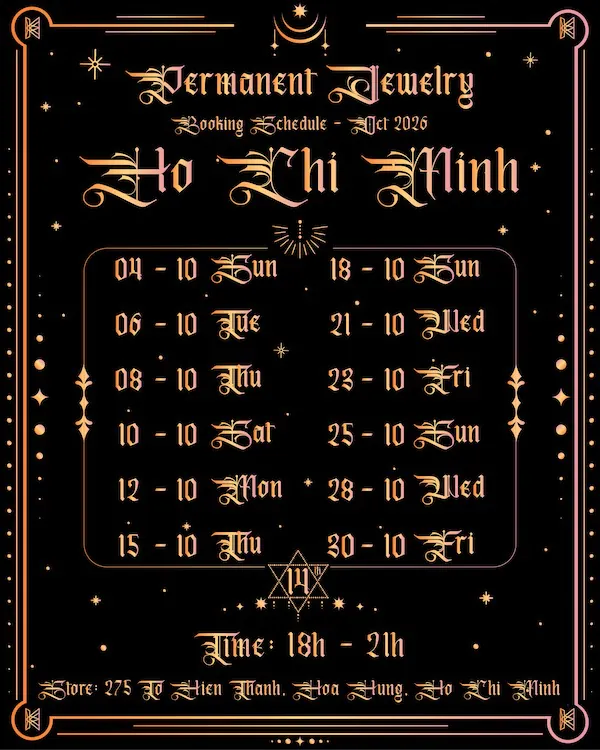 lịch vòng vĩnh cửu tháng 7/2026
