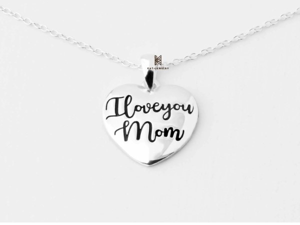 Mẫu P STAMP I LOVE YOU MOM HEART SHAPE