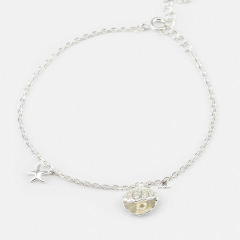 Vỏ sò 3D lấp lánh cùng đá màu và ngọc trai ẩn bên trong