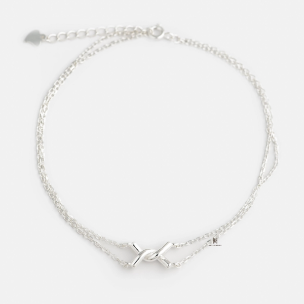 Lắc chấn ANK DOUBLE LINE KNIT KNOT