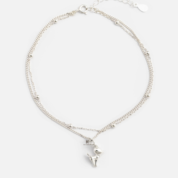 Lắc chấn ANK DOUBLE LINE BALL CUTE REINDEER 3D