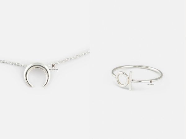 Dây chuyền mảnh hay nhẫn bạc tạo cảm giác thoải mái cho trang phục