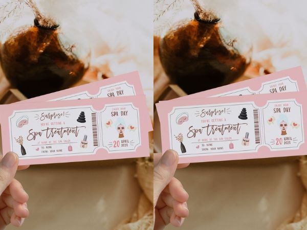 Một chiếc voucher spa sẽ mang đến sự thoải mái cho nàng