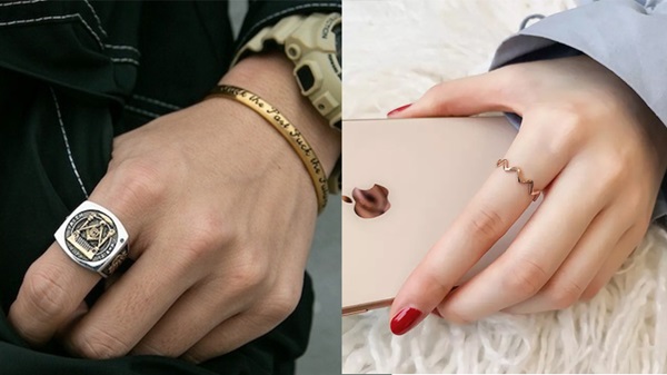Quy tắc đeo nhẫn ở ngón trỏ cho nam và nữ