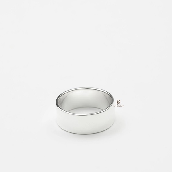 Mẫu nhẫn bạc R SLEEK 8 MM