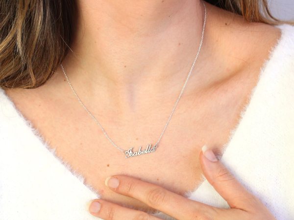 Đặt làm mặt dây chuyền bạc khắc tên