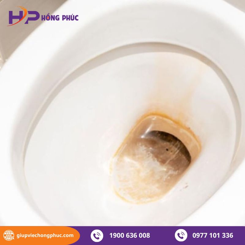 cách tẩy nhà vệ sinh bị ố vàng