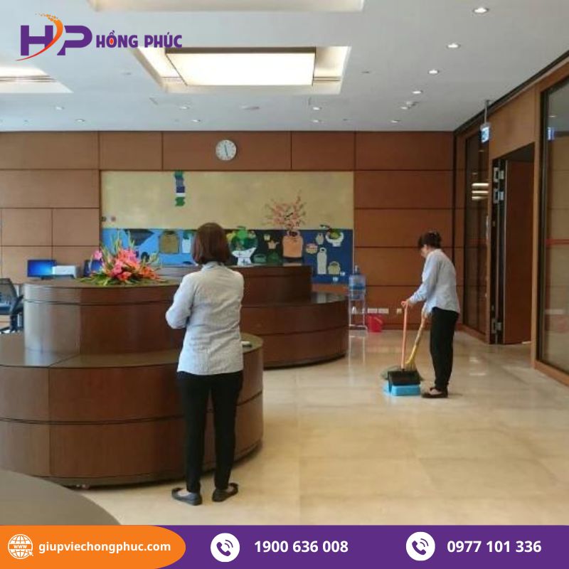 Tại sao nên sử dụng dịch vụ tạp vụ văn phòng của Hồng Phúc?