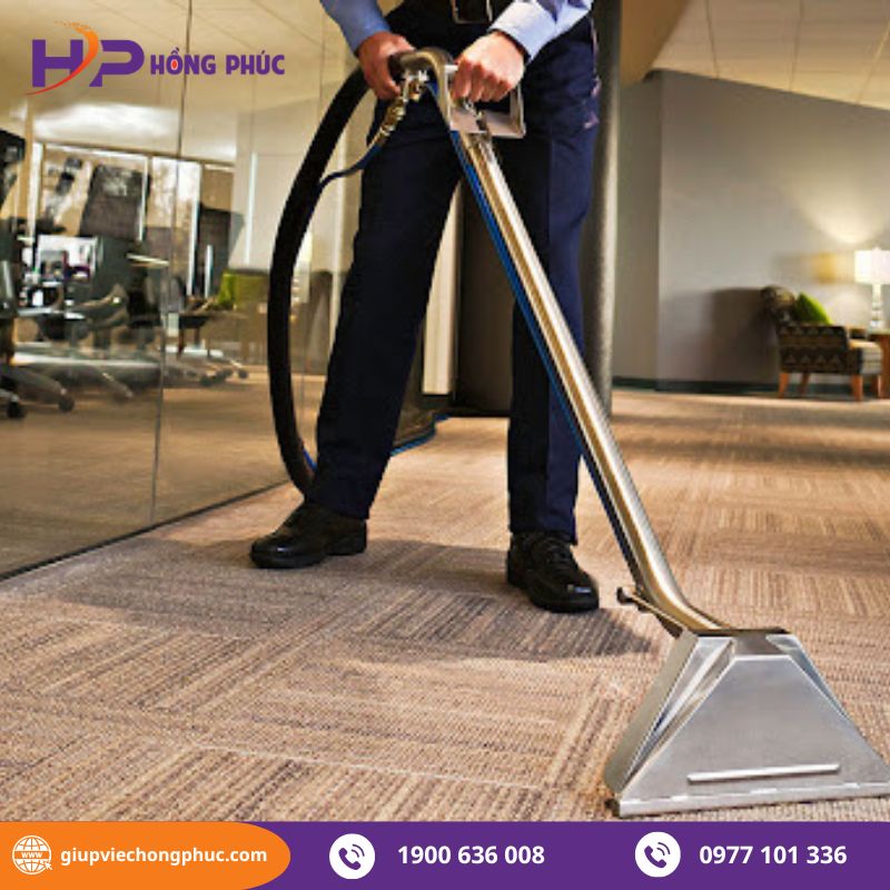 Dịch vụ giặt thảm văn phòng Hồng Phúc
