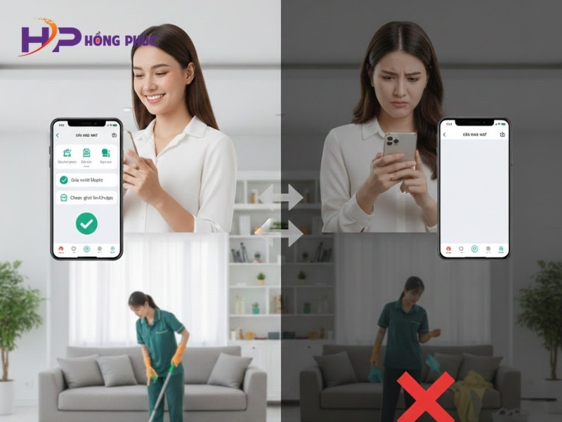 Ưu điểm khi thuê giúp việc qua app