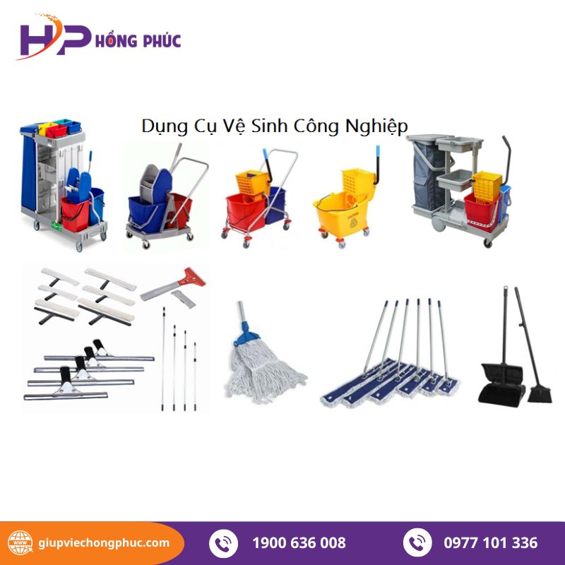 Dụng cụ vệ sinh công nghiệp chuyên dụng