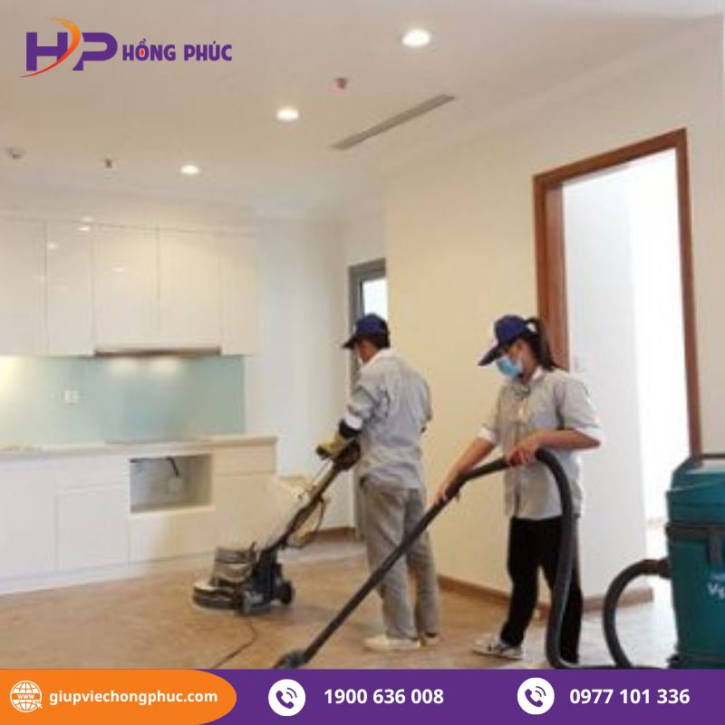 Quy trình tiếp nhận yêu cầu vệ sinh công nghiệp của Hồng Phúc