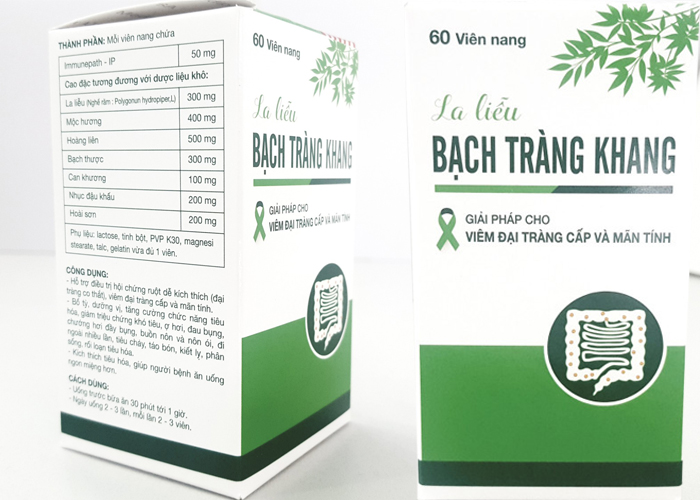 Hỗ trợ cho bệnh viêm đại tràng với LA LIỄU BẠCH TRÀNG KHANG