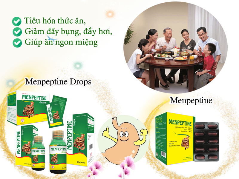 men tiêu hóa trị tiêu hóa thức ăn giảm đầy bụng trướng hơi