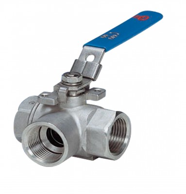 3 Way Reduced Port Threaded Body Ball Valves