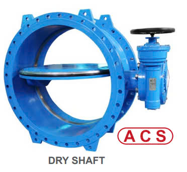 Double eccentric butterfly valve TECWAT PN10 – dry shaft – IP67 gearbox - VP4208-B04