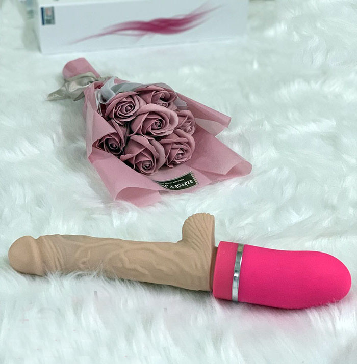 Dương vật giả RUNG THỤT bơm hơi to nhỏ