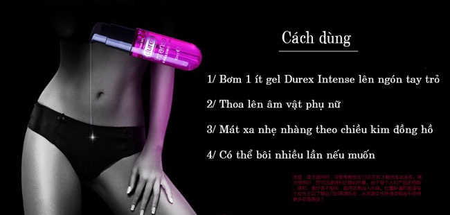 gel tăng khoái cảm durex