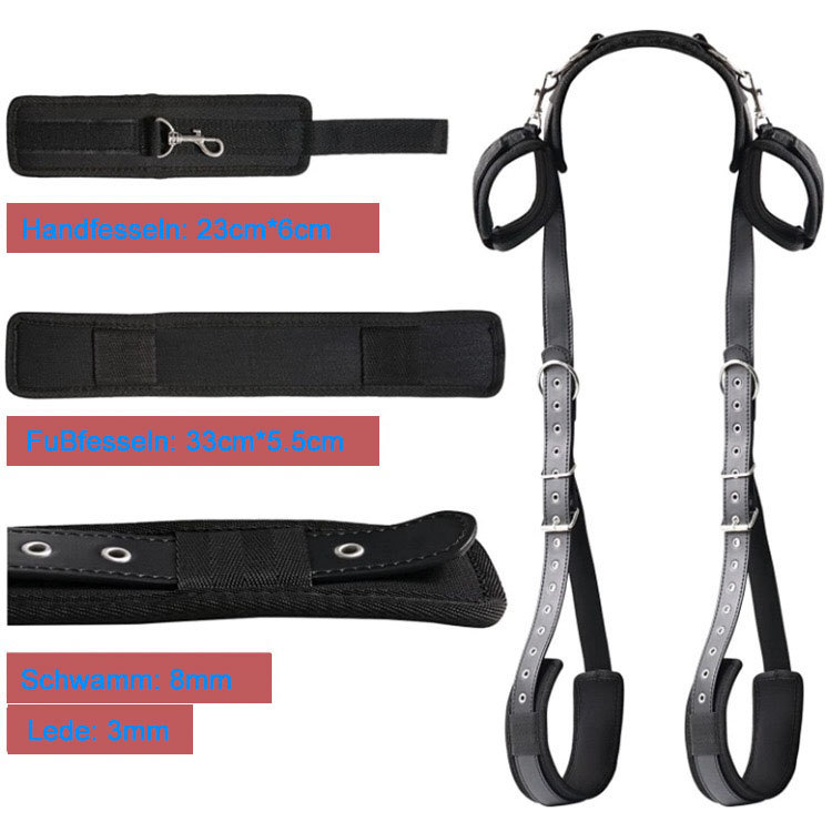 Bộ Đồ Chơi Bạo Dâm Full Da Trói Khóa Tay Chân