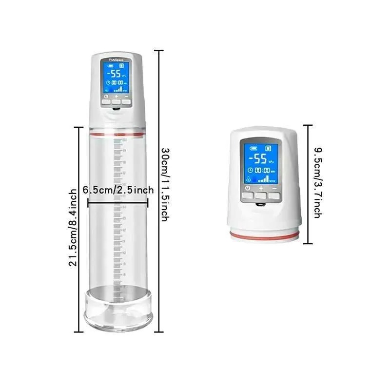 Máy tập to dương vật bơm hút sạc điện LCD