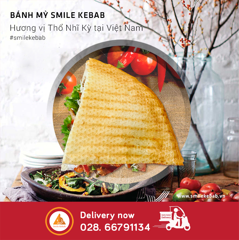 Bánh mỳ Smile Kebab- Order now 028 66791134