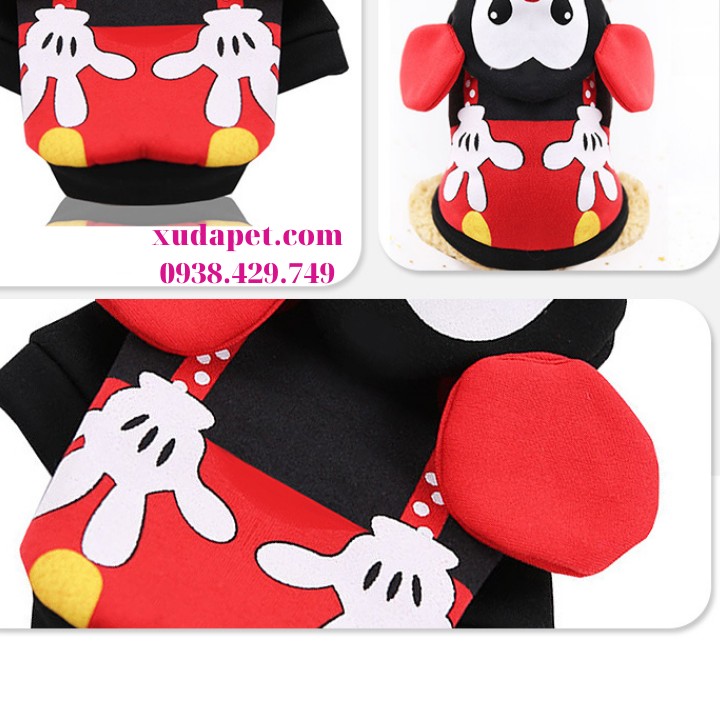 ÁO HOODIE CHO CHÓ MÈO HÌNH CHUỘT MICKEY