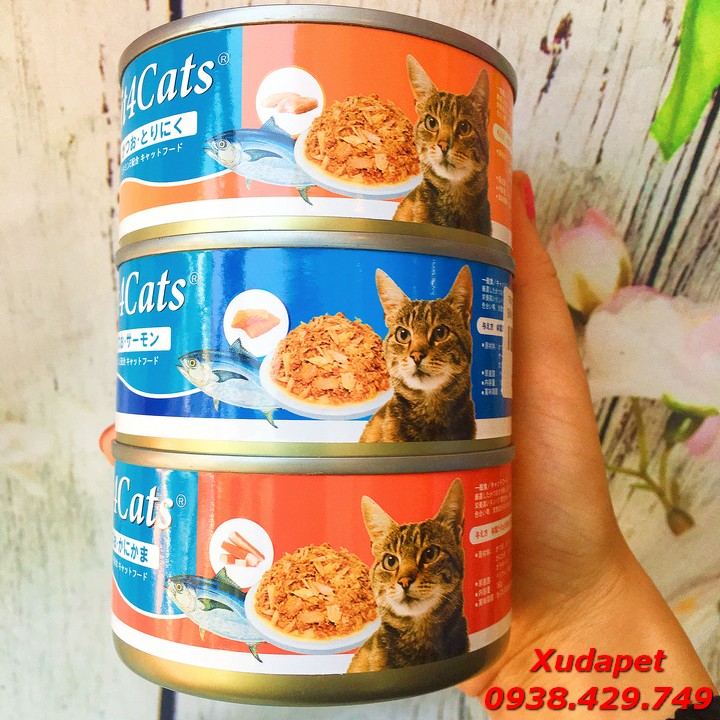 COMBO 3 PATE CHO MÈO TỪ NHẬT BẢN NHIỀU VỊ GÀ CÁ CUA