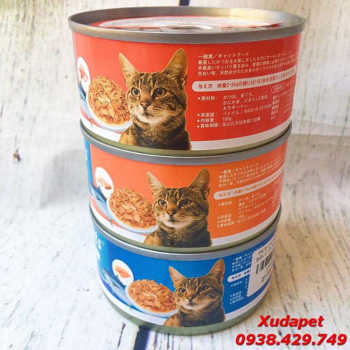 COMBO 3 PATE CHO MÈO TỪ NHẬT BẢN NHIỀU VỊ GÀ CÁ CUA